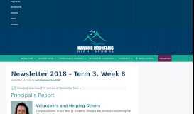 
							         Newsletter 2018 – Term 3, Week 8 – Kariong Mountains High School								  
							    