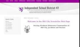 
							         Newsletter - Hill City School								  
							    