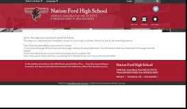 
							         Newsletter - Nation Ford High School								  
							    