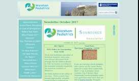 
							         Newsletter October 2017 | Wareham Pediatrics | Serving ...								  
							    
