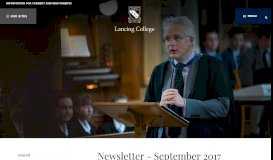
							         Newsletter - September 2017 | Lancing College | Independent Senior ...								  
							    