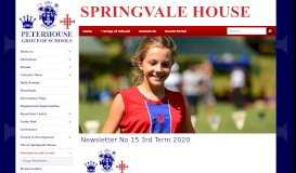 
							         Newsletters and Events - Springvale House								  
							    