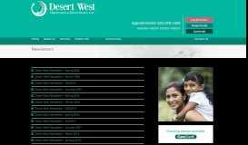 
							         Newsletters - Desert West OBGYN								  
							    