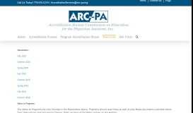 
							         Newsletters, Notes and Portal Updates | ARC-PA								  
							    