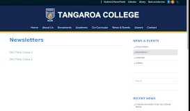 
							         Newsletters - Tangaroa College								  
							    