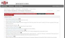
							         Newspaper Databases - Free Online Databases - LibGuides at Dean ...								  
							    