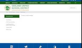 
							         Newsroom / Featured Stories - Oakland Unified School District								  
							    
