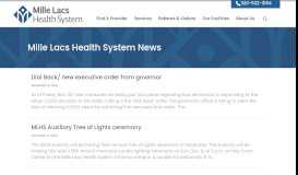 
							         Newsroom | Mille Lacs Health System								  
							    