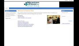 
							         Newton Clinic portal								  
							    