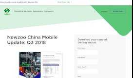 
							         Newzoo China Mobile Update: Q3 2018 | Newzoo								  
							    