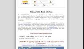 
							         NEXCOM EDI Portal - Jobisez LLC								  
							    