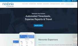 
							         Nexonia Home | Expense Reporting and Time Reporting Software ...								  
							    