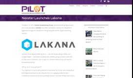 
							         Nexstar Launches Lakana – PILOT								  
							    