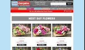 
							         Next Day Flowers : Flowers with Free Delivery, Home Bargains Flowers								  
							    
