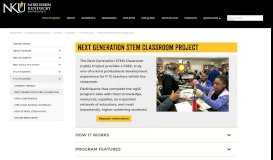 
							         Next Generation Stem Classrooms: Northern Kentucky University ...								  
							    