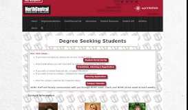 
							         Next Steps Degree Seeking Students - Admissions								  
							    