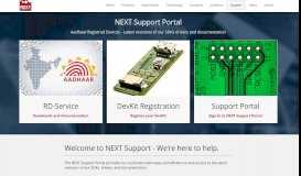 
							         NEXT Support Portal | NEXT Biometrics								  
							    