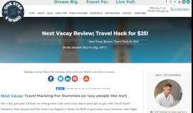 
							         Next Vacay Review; Travel Hack for $25! | One Step 4Ward								  
							    