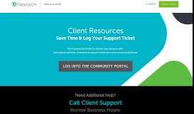 
							         Nextech Community Portal | Client Support | Webinars | Help ...								  
							    