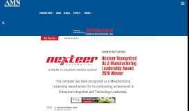 
							         Nexteer Recognized As A Manufacturing Leadership Award 2019 ...								  
							    