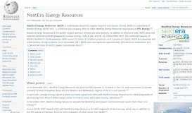 
							         NextEra Energy Resources - Wikipedia								  
							    