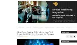 
							         NextGear Capital Offers Industry-First, Expedited Funding Process for ...								  
							    