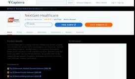 
							         NextGen Healthcare Reviews and Pricing - 2019 - Capterra								  
							    