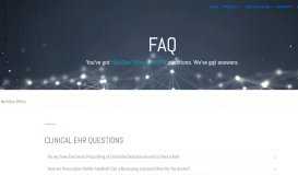 
							         NEXTGEN OFFICE FAQ - AVS Medical								  
							    