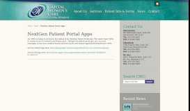 
							         NextGen Patient Portal Apps - CWC Carroll County								  
							    