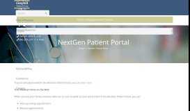 
							         NextGen Patient Portal - Graybill								  
							    