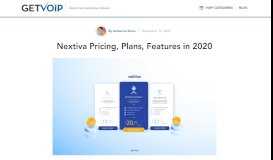 
							         Nextiva Launches NextOS 3.0 | GetVoIP								  
							    