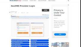 
							         NextMD Provider Login - Medical Chart Help								  
							    