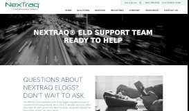 
							         NexTraq® ELD Support Team ready to help - NexTraq								  
							    