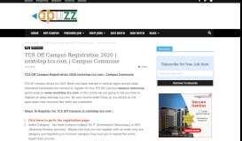 
							         nextstep.tcs.com | Campus Commune - Apuzz Jobs								  
							    