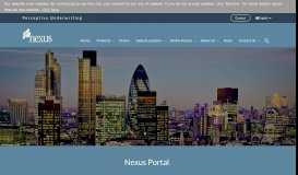 
							         Nexus Portal - London - Nexus Underwriting								  
							    
