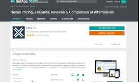 
							         Nexus Pricing, Features, Reviews & Comparison of Alternatives ...								  
							    