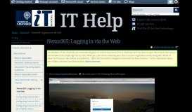 
							         Nexus365 - IT Services Help Site - University of Oxford								  
							    