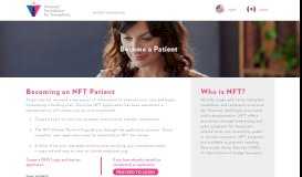 
							         NFT Patient Portal - NFT Application								  
							    