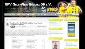 
							         NFV Gelb-Weiß Görlitz 09 e.V. - Stadtwerke Görlitz AG ist Gewinner ...								  
							    