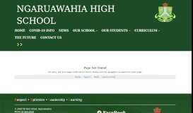 
							         Ngaruawahia High School Parent Portal								  
							    
