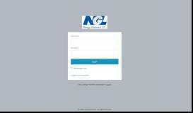 
							         NGL Customer Portal: Login								  
							    