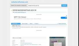 
							         ngograntsje.gov.in at WI. eMSJE NGO Home - Website Informer								  
							    