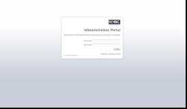 
							         NHBC Administration Portal								  
							    