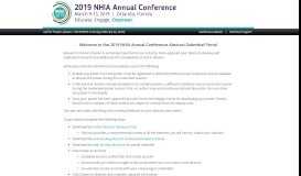 
							         NHIA Annual Conference Abstract Submittal Portal - Abstract Scorecard								  
							    