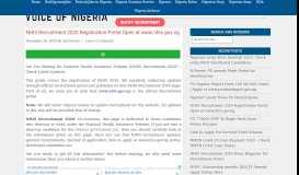 
							         (NHIS) Recruitment 2019/2020? - Nigeria Recruitment Form								  
							    