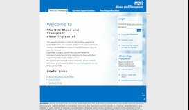 
							         NHS Blood and Transplant eSourcing portal								  
							    