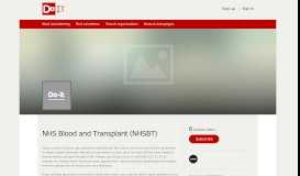 
							         NHS Blood and Transplant (NHSBT) | Do-it.org volunteering ...								  
							    