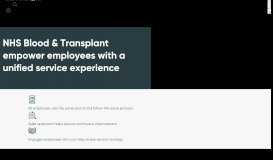 
							         NHS Blood & Transplant – Customer Stories – ServiceNow								  
							    