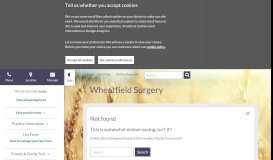 
							         NHS Choices Portal - Wheatfield Surgery								  
							    