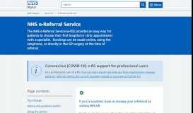 
							         NHS e-Referral Service - NHS Digital								  
							    